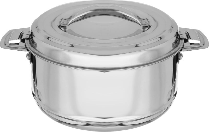Alsaif Gallery Al Saif Gallery Steel Food Container Set, 3 Pieces - Silver - Image 2