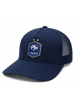 France Team Cap with Long Brim, Mesh Back, Adjustable Snapback - view 2
