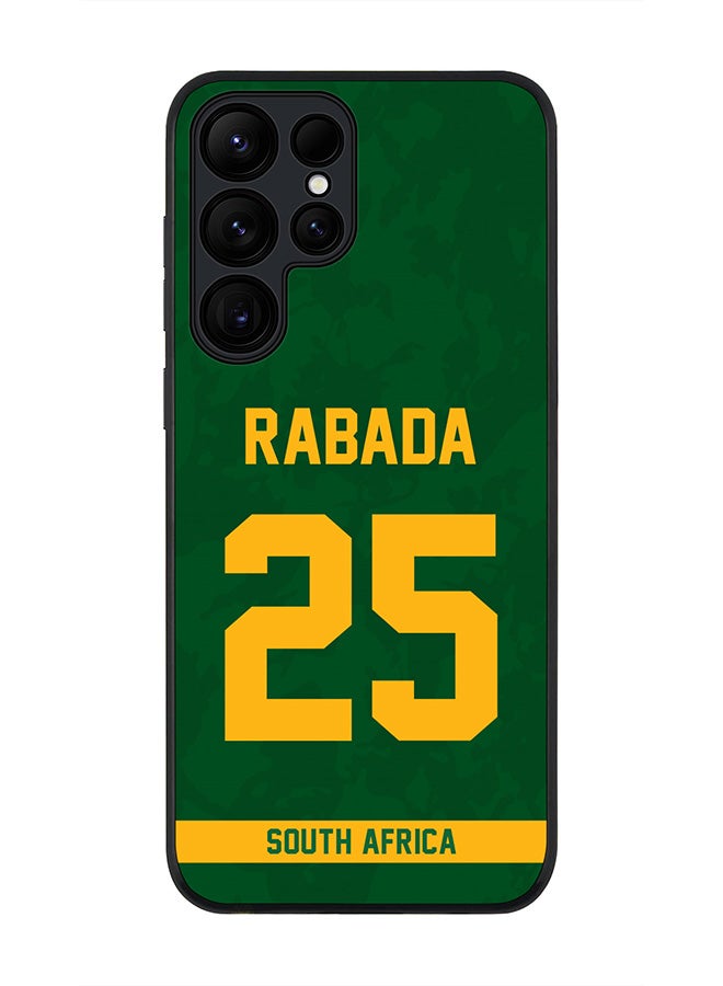 Stylizedd For Samsung Galaxy S25 Ultra 5G Case,Slim fit Camera Protection, Shockproof Thin Phone cover  - South Africa Kagiso Rabada, Jersey No 25 - Image 1