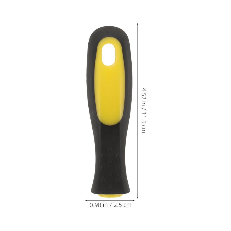 4Pcs Ergonomic Anti Slip File Handles 8 Inch Black Yellow Set For Rasp And File Tools Replacement - Image 3