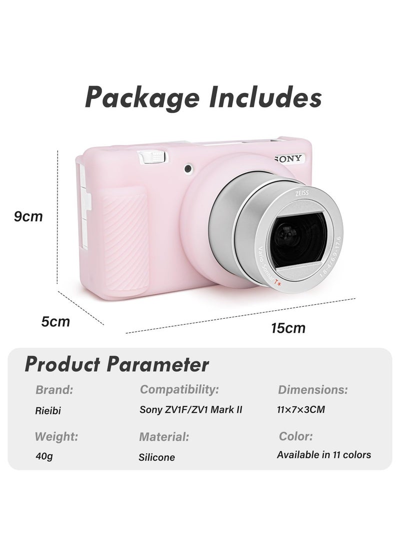 XiuWoo Soft Silicone Protective Case for Sony ZV-1F, ZV-1M2, ZV-1 Mark II Vlog Camera, Lightweight ZV1F Case, Durable Cover Camera Protection - Image 2