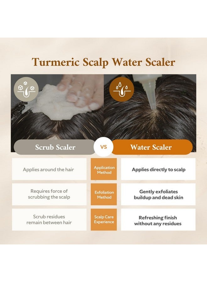 إس آر بي مقشر فروة الرأس بالكركم من ستيم بيس | مقشر لفروة الرأس الجافة والحكة، وتساقط الشعر، ومزيل للتراكمات، وعلاج للدهون الزائدة والشعر الدهني | منتجات كورية للعناية بالشعر، 8.45 أونصة سائلة - Image 4