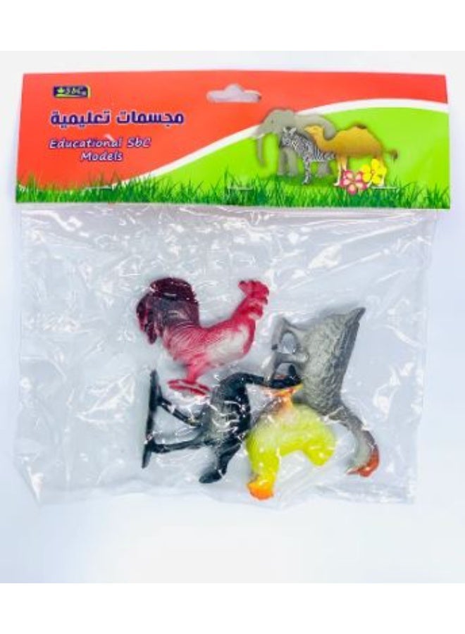 SBC Small Plastic Farmyard Animals for Play or Display. Chickens,Ducks - Image 1