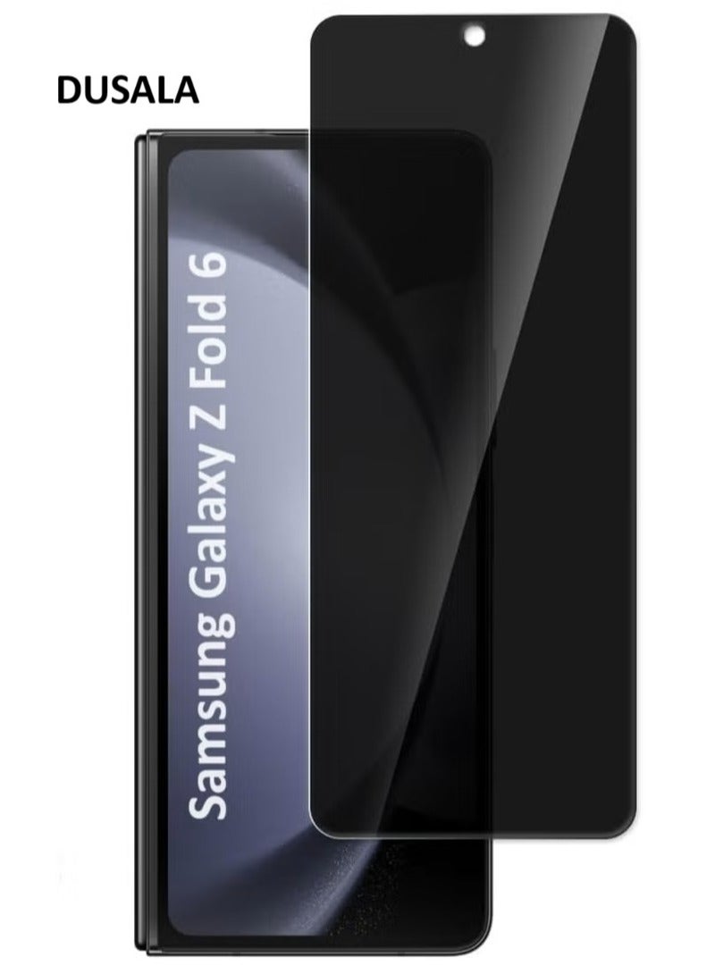DUSALA Screen Glass for Samsung Galaxy Z Fold 6 Front Screen Privacy Screen Protector Anti-Spy Tempered Glass Film 9H Hardness Scratch Resistant Bubble Free Glass Screen Protector for Samsung Galaxy Z Fold 6 - Image 1