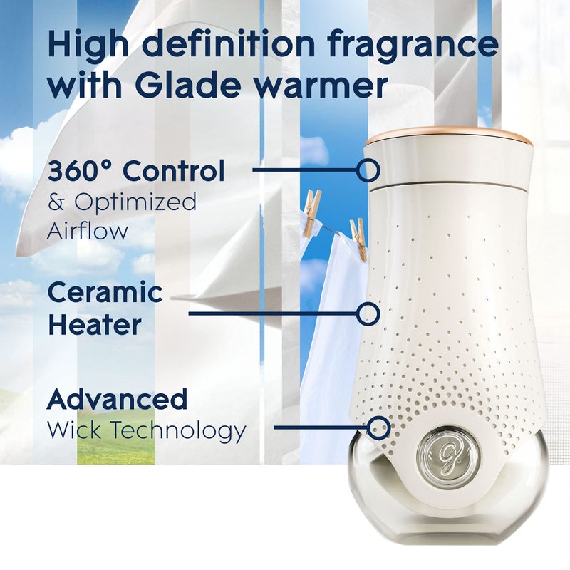 Glade PlugIns Refills Air Freshener, Scented and Essential Oils for Home and Bathroom, Clean Linen, 1.34 Fl Oz, 2 Count - Image 5
