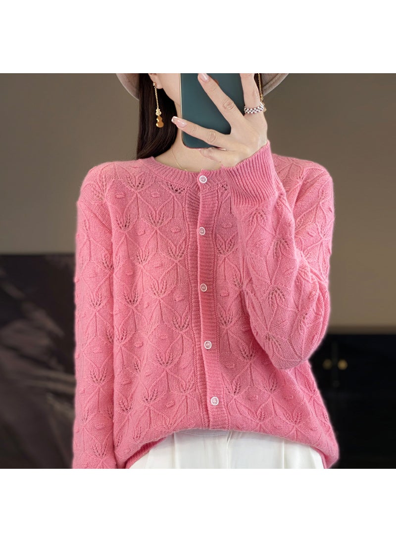 Generic - Long Sleeve Knit Wool Jacket Lemon yellow - Image 1