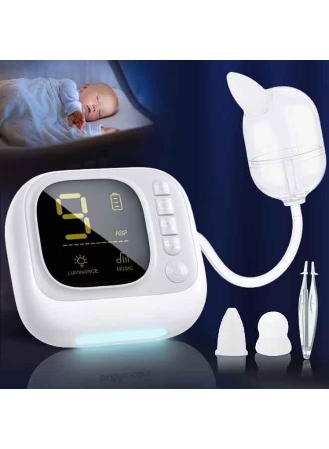 Electric Baby Nasal Aspirator - Rechargeable Nose Cleaner with Adjustable Suction Levels & Soft Silicone Tips for Newborns, Infants & Toddlers - Image 1