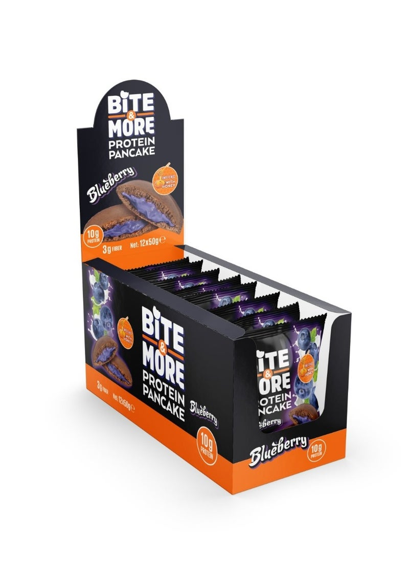 Bite & More Bite & More Protein Pancake Blueberry Flavor 12x50g 600g 