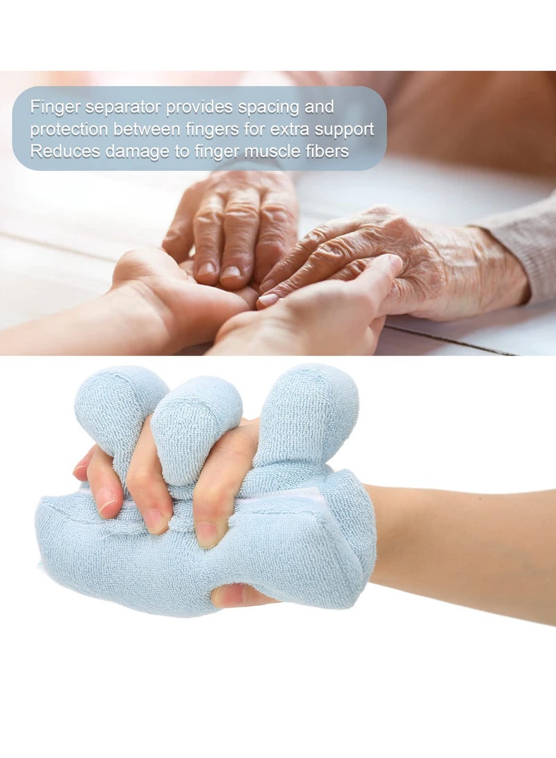 SYOSI Finger Contracture Cushion Comfortable Hand and Finger Aid Palm Grip Protector for Hand Contracture Finger Cushion for Rehabilitation Training Patients Care Protection and Skin Breakdown - Image 3