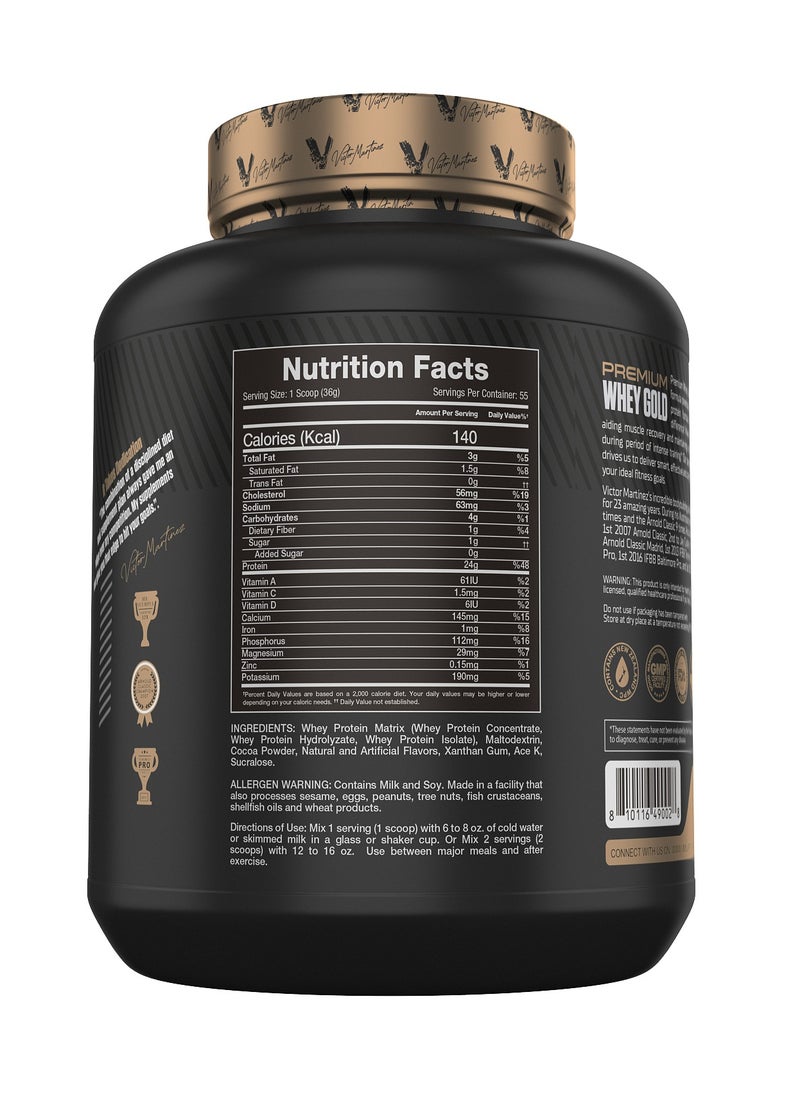 Victor Martinez - VICTOR MARTINEZ PREMIUM WHEY GOLD  CHOCOLATE 2 kg - Image 1