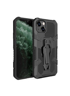 Generic Case Cover For iPhone 13 Machine Armor Warrior Shockproof PC + TPU Protective Case Black 
