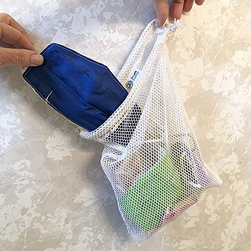 Simple Ecology Organic Cotton Mesh Laundry Bag; Machine Washing Bags for Delicates, Lingerie and Garments, Set of 3 (S, M, L) - Image 4