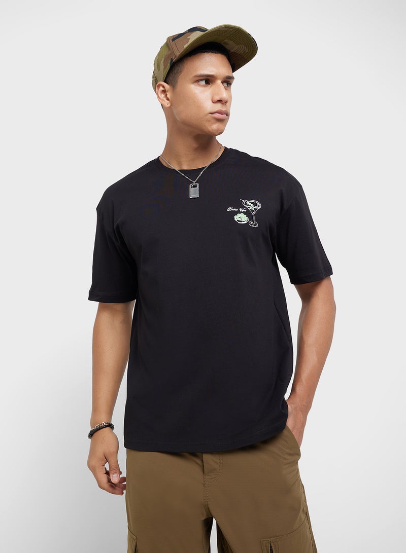 سفنتي فايف تيشيرت أوفر سايز برسومات - Image 2