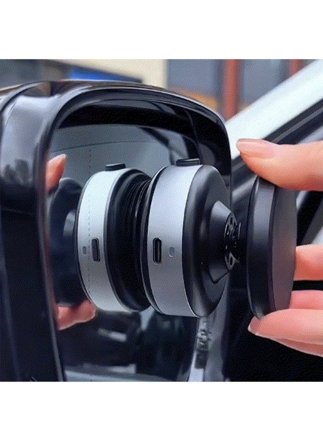 Vacuum Suction Phone Mount For Car Wireless Stand Magnetic Phone Holder For Car Black Rotation Magnetic Car Cell Phone Holder Suction Cup Car Phone Mount - Image 5