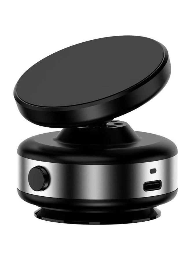 Vacuum Suction Phone Mount For Car Wireless Stand Magnetic Phone Holder For Car Black Rotation Magnetic Car Cell Phone Holder Suction Cup Car Phone Mount - Image 1