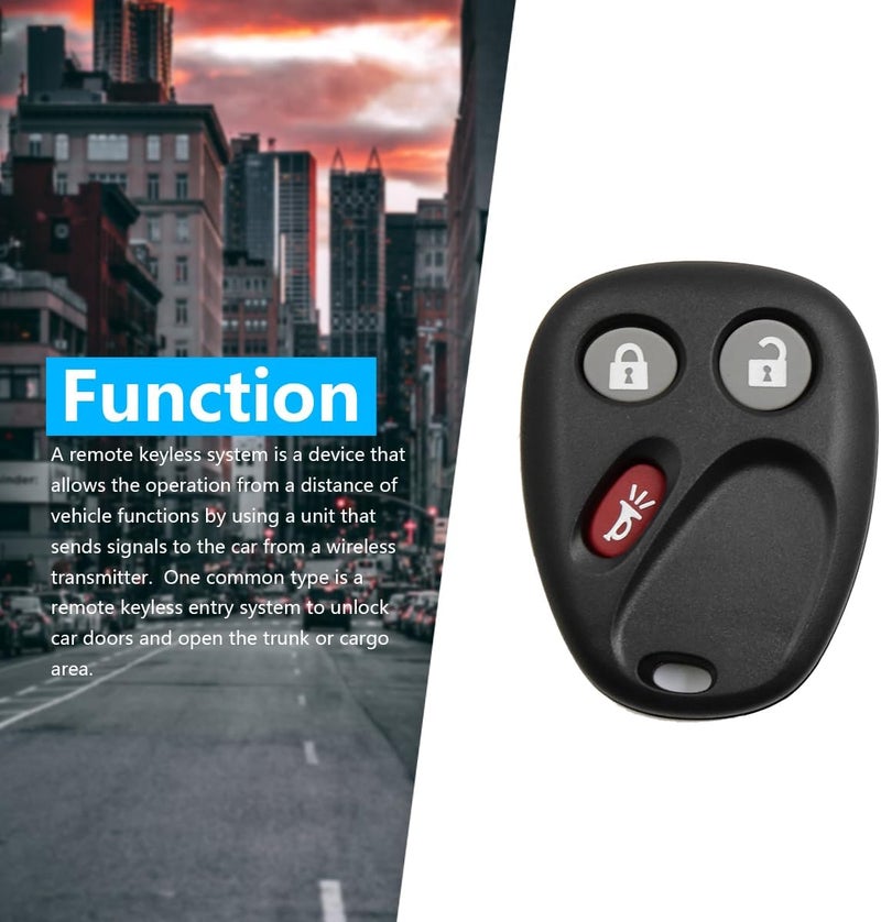 Loomyar LHJ011 315 Mhz 3 Button Keyless Entry Remote Key Fob for Cadillac for Chevrolet Suburban Silverado Tahoe for GMC Sierra Yukon 21997127 15186200 15186201 15132197 15132198 10377295 22730827 15186203 - Image 3