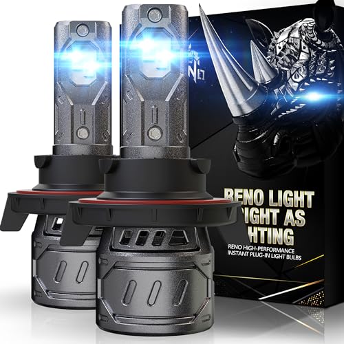 RENO H13 Fog Lights Bulbs, 9008 H13 Light Bulb Cool Fan Fog Bulb or Off-Road Use, Plug-and-Play, Pack of 2 - Image 1