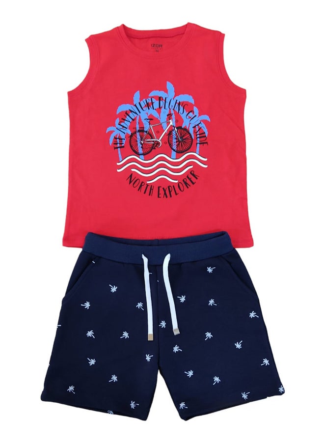 IZOR Boys Cut T-shirt & Shorts Set 