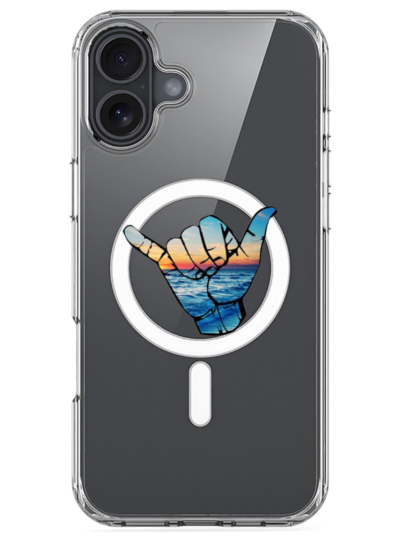 Theodor iPhone 16 Magsafe Magnetic Case Compatible with Wireless Charging, Shockproof Phone Bumper Cover - Hand - Image 1