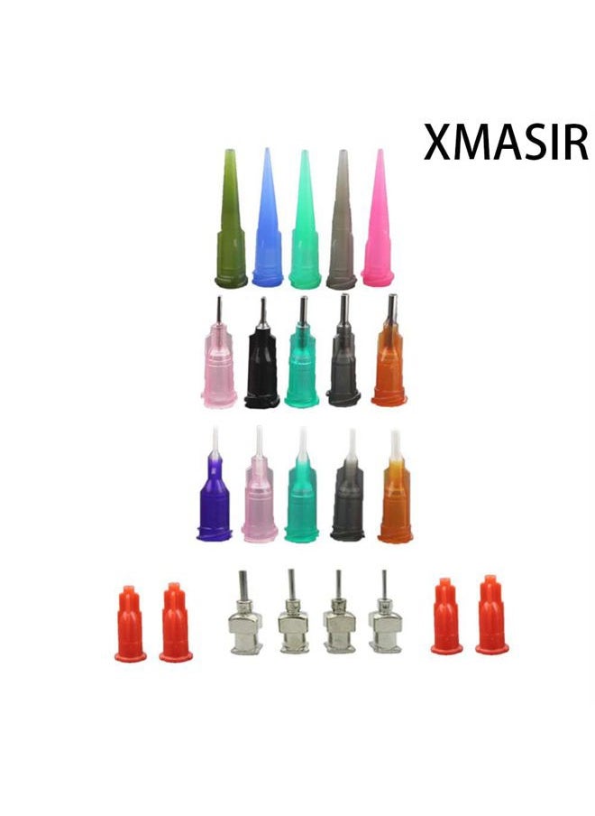 XMASIR - Xmasir Jagua Henna Applicator Bottles Kit for Tattoo Body Paint,Multi Purpose Precision Applicator Set 4 Pcs 1 Oz. Henna Bottle with 4 Pcs Caps 16 Pcs Needle Tips Sizes - Image 1