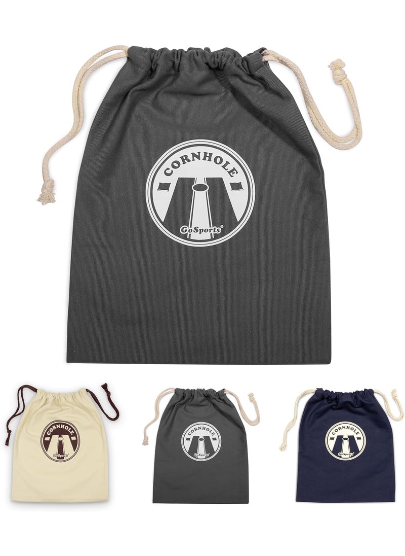 GoSports GoSports Cornhole Bean Bag Tote Carry Case  Fits 8 Bean Bags  Gray Navy or Natural  - Image 1
