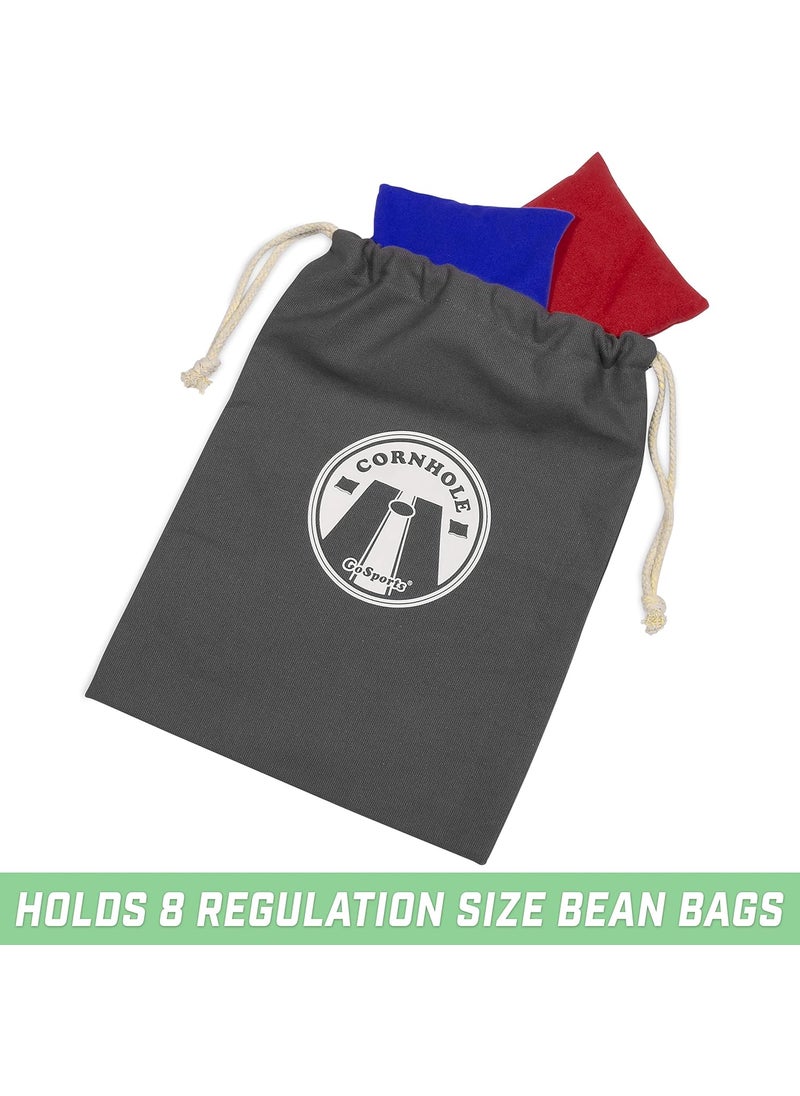 GoSports GoSports Cornhole Bean Bag Tote Carry Case  Fits 8 Bean Bags  Gray Navy or Natural  - Image 3