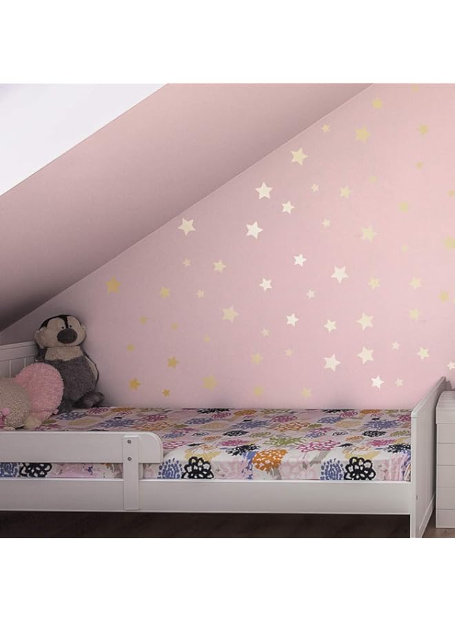 Raxoom BPA Peel-and-Stick Assorted Metallic Matte Gold Stars Vinyl Wall Decal Set, 240 ct. - Image 4