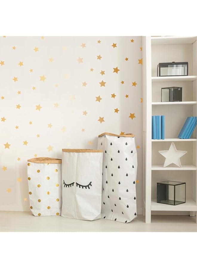 Raxoom BPA Peel-and-Stick Assorted Metallic Matte Gold Stars Vinyl Wall Decal Set, 240 ct. - Image 2
