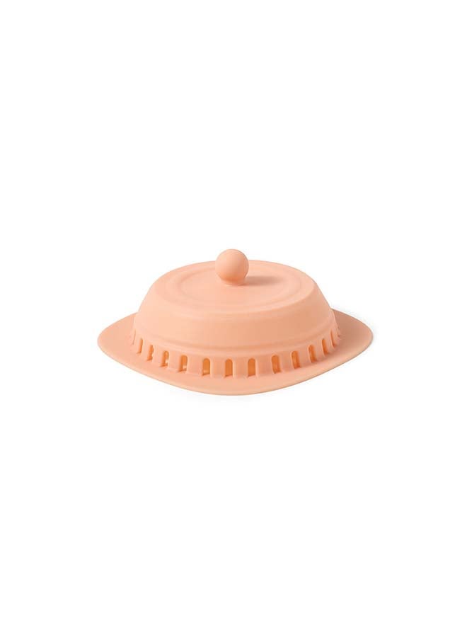 Silicone Anti-Clogging Floor Drain Sink Stopper Orange 15cm