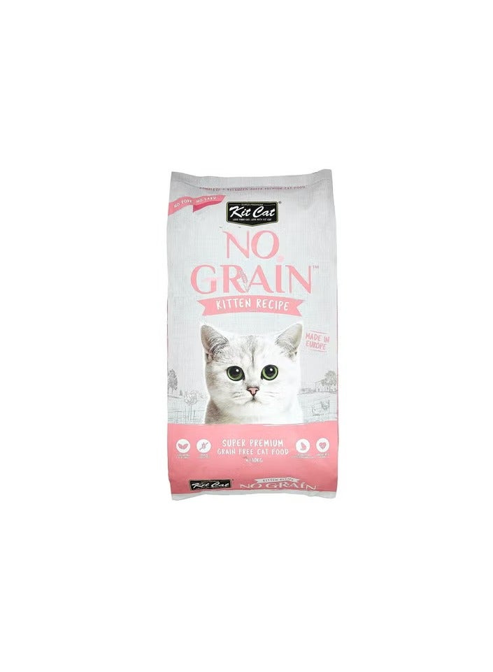 Kit Cat No Grain Kitten Recipe Dry Food 10Kg - Image 1