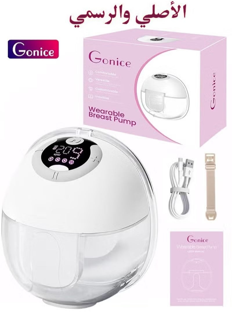 Gonice S32 Wearable Hands Free Electric Portable Breast Pump With 4 Mode And 9 Levels, LCD Display, 24MM Size - Image 1