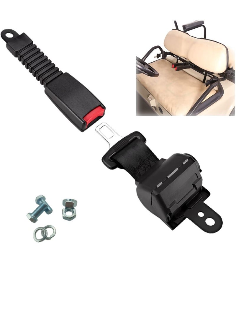 Golf Cart Seat Belts, Retractable 47.64 Universal for EZGO TXT RXV, Yamaha, Club Car, UTV, ATV (1 Set) - Image 1