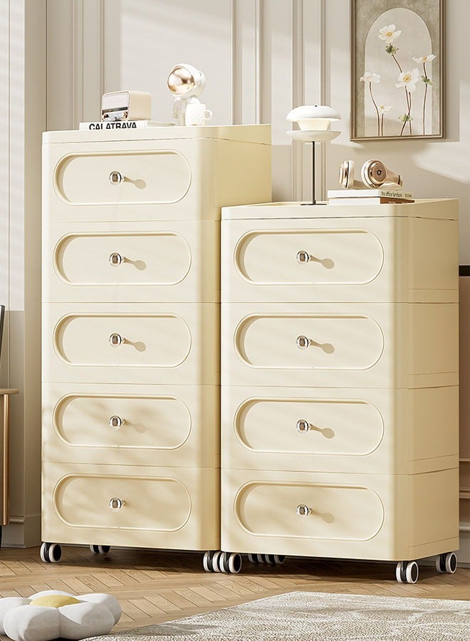 كيكي خزانة تخزين متعددة الاستخدامات وخزانة ملابس الأطفال ثلاثية الطبقات وأنيقة - Image 3