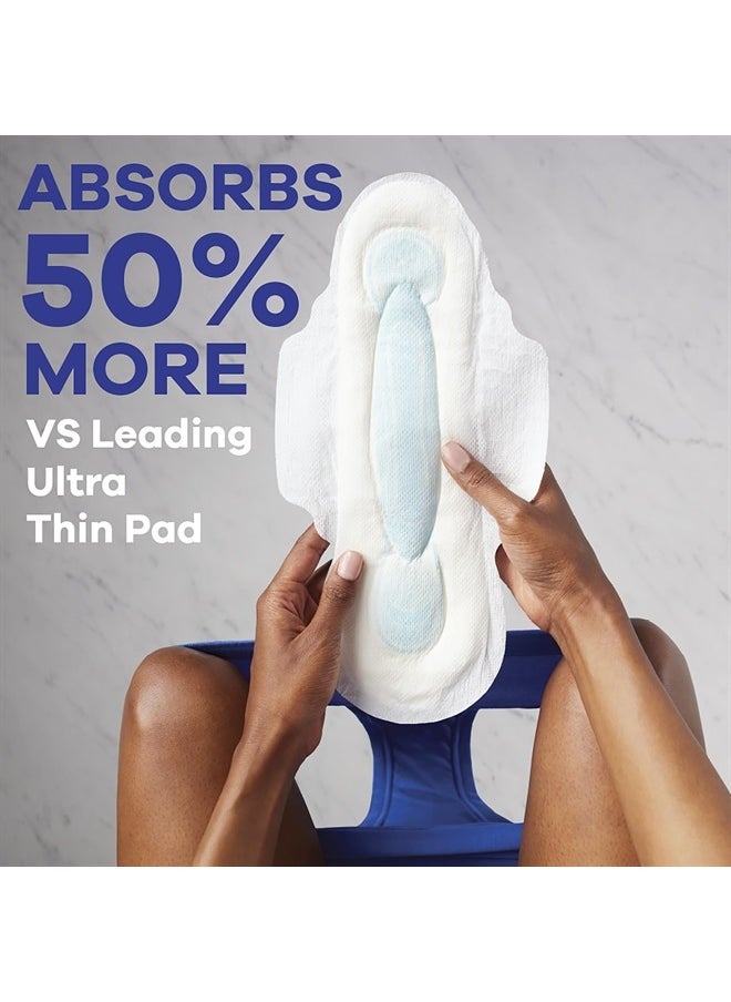 Maxi Pads Size 4 Overnight Absorbency Unscented with Wings, 33 Count