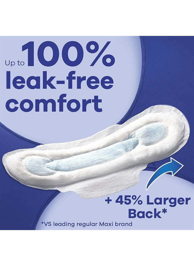 Maxi Pads Size 4 Overnight Absorbency Unscented with Wings, 33 Count
