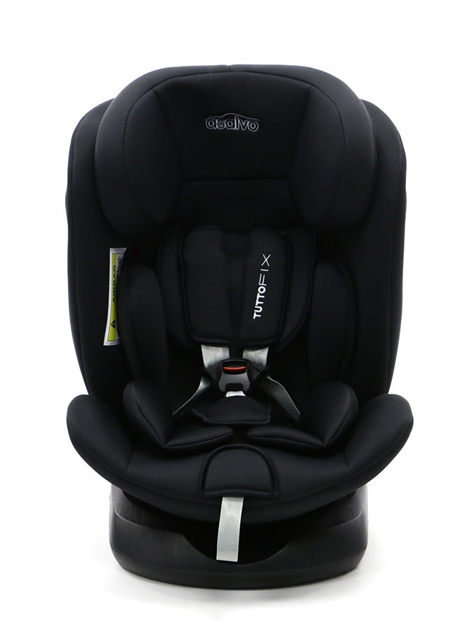 asalvo Tutto Fix All In 1 Car Seat 360 Isofix G, 0+/1/2/3 - Black - Image 2