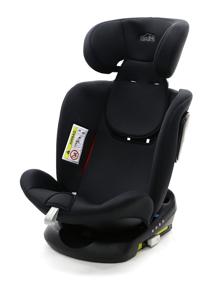 asalvo Tutto Fix All In 1 Car Seat 360 Isofix G, 0+/1/2/3 - Black - Image 4