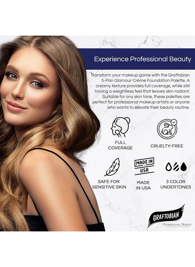 Graftobian HD Glamour Creme Foundation Palette, Cool #1 - Image 2
