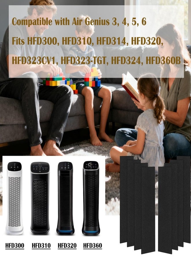 DAODEFUL 8 Pack Filter Replacement K pre-filter for Honeywell Air Purifier HFD300 HFD310 HFD314 HFD320 HFD323CV1 HFD323-TGT HFD324 HFD360B | Capture Bad Smell of Indoor - Image 2