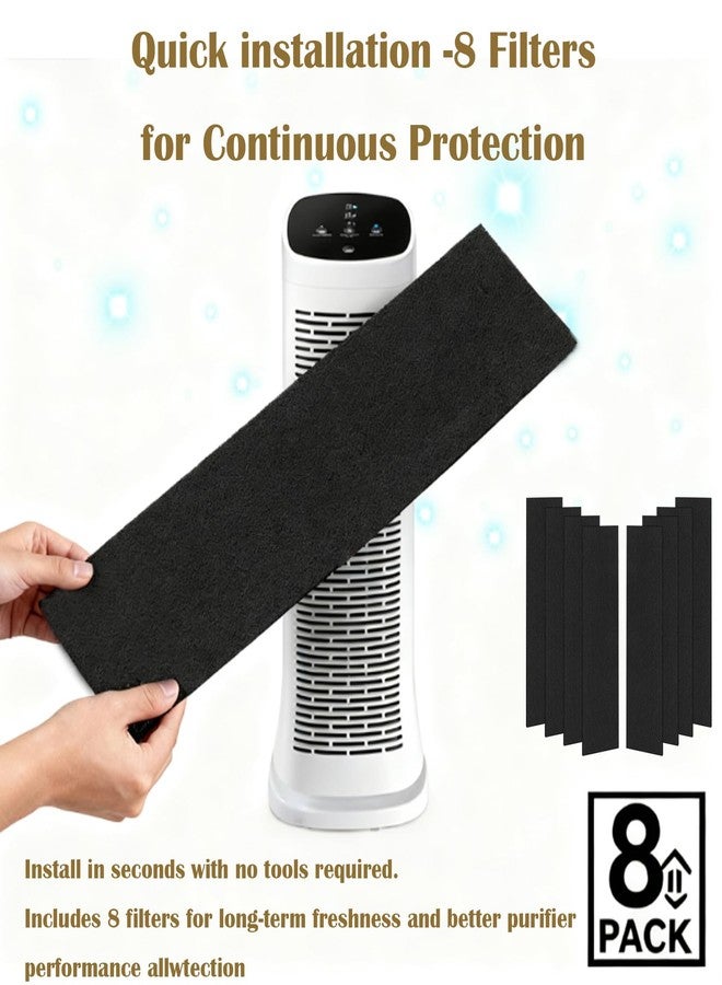 DAODEFUL 8 Pack Filter Replacement K pre-filter for Honeywell Air Purifier HFD300 HFD310 HFD314 HFD320 HFD323CV1 HFD323-TGT HFD324 HFD360B | Capture Bad Smell of Indoor - Image 5