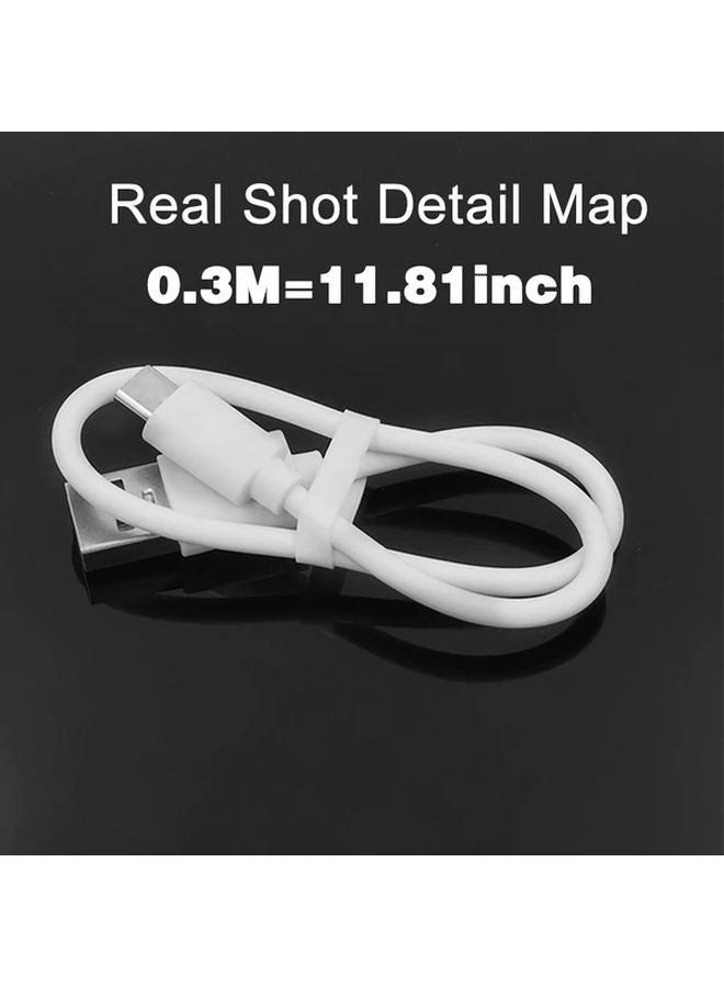 Black USB Type C Cable 10pcs 0 3m For Samsung Galaxy Note 10 Moto Z3 - Image 2