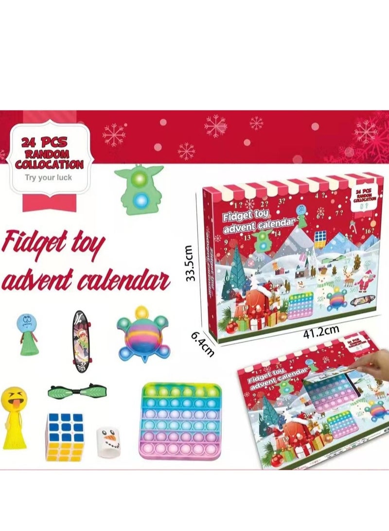 DARIYAH 24-Pieces Surprise Random Advent Calendar Fidget Toy Set for Birthday Present - Image 1