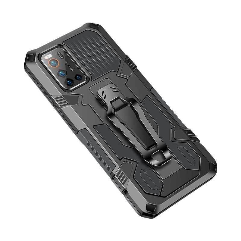 HuHa Case Cover For Vivo V19 Machine Armor Warrior Shockproof PC + TPU Protective Case(Gray) - Image 2