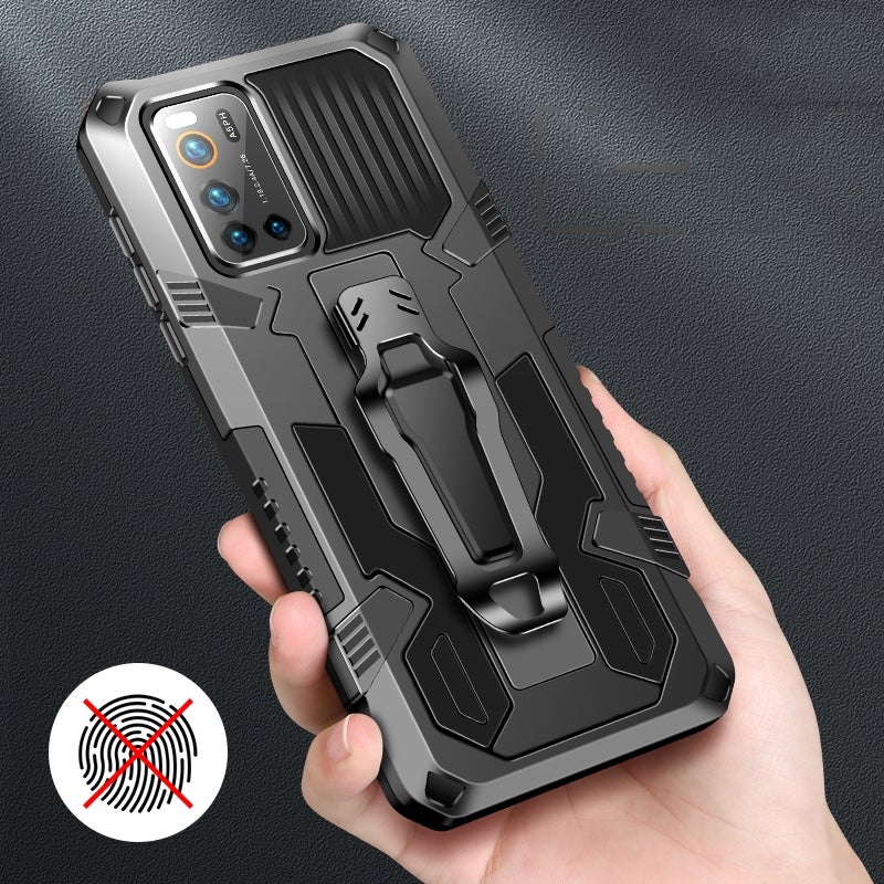 HuHa Case Cover For Vivo V19 Machine Armor Warrior Shockproof PC + TPU Protective Case(Gray) - Image 5