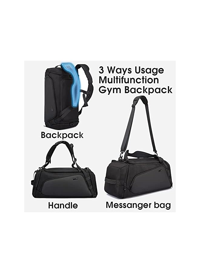 PROMASS حقيبة جيم BANGE للرجال، حقيبة رياضية مع جيب مخصص للأشياء الرطبة وحيز للأحذية، حقيبة جيم للسفر - Image 5