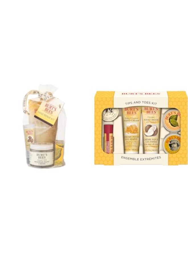 Burt's Bees Almond & Milk Hand Cream – 56.6 g | Lemon Butter Cuticle Cream – 17 g | Burt's Bees Hand Salve | Burt's Bees Lip Balm | Pack Of 4 - Image 4