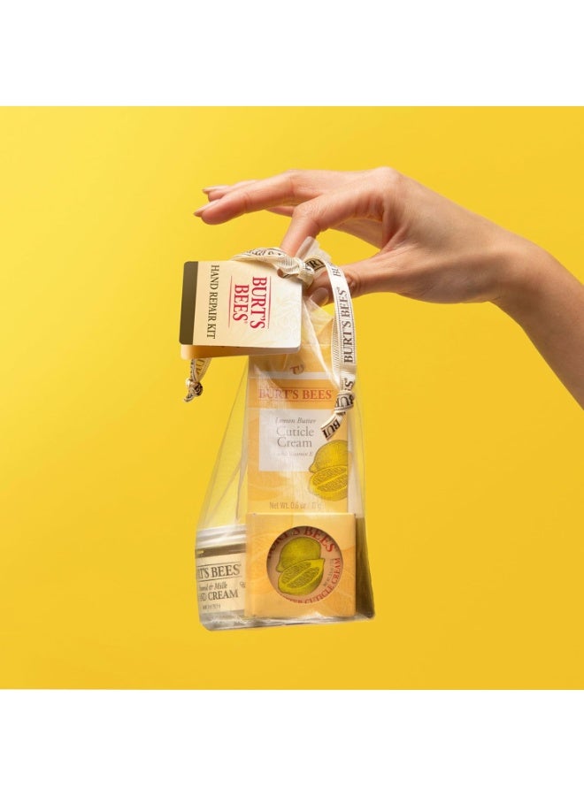 Burt's Bees Almond & Milk Hand Cream – 56.6 g | Lemon Butter Cuticle Cream – 17 g | Burt's Bees Hand Salve | Burt's Bees Lip Balm | Pack Of 4 - Image 2