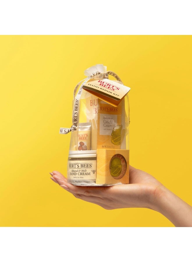 Burt's Bees Almond & Milk Hand Cream – 56.6 g | Lemon Butter Cuticle Cream – 17 g | Burt's Bees Hand Salve | Burt's Bees Lip Balm | Pack Of 4 - Image 3