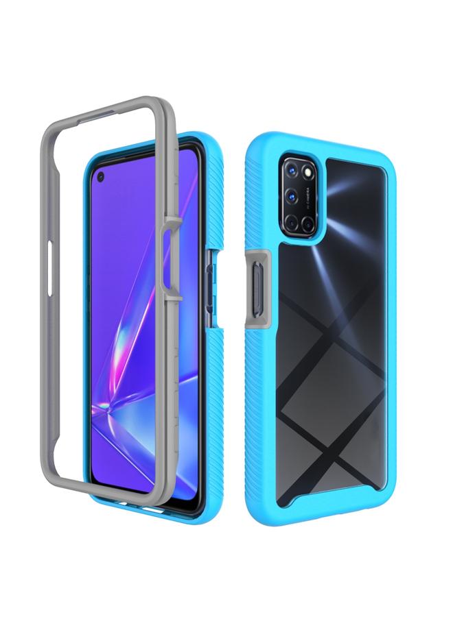 اس-توب جراب لهاتف OPPO A52 / A72 / A92 من سلسلة Starry Sky بلون سادة مقاوم للصدمات من مادة البولي يوريثين الحراري + جراب واقٍ من مادة TPU - Image 1