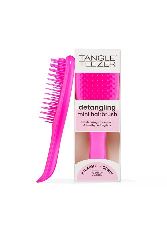 TANGLE TEEZER - Tangle Teezer Ultimate Detangler Hairbrush, Eliminates Knots & Reduces Breakage, Mini Hair Brush for Travel, Small Hands & All Hair Types, Runway pink - Image 1